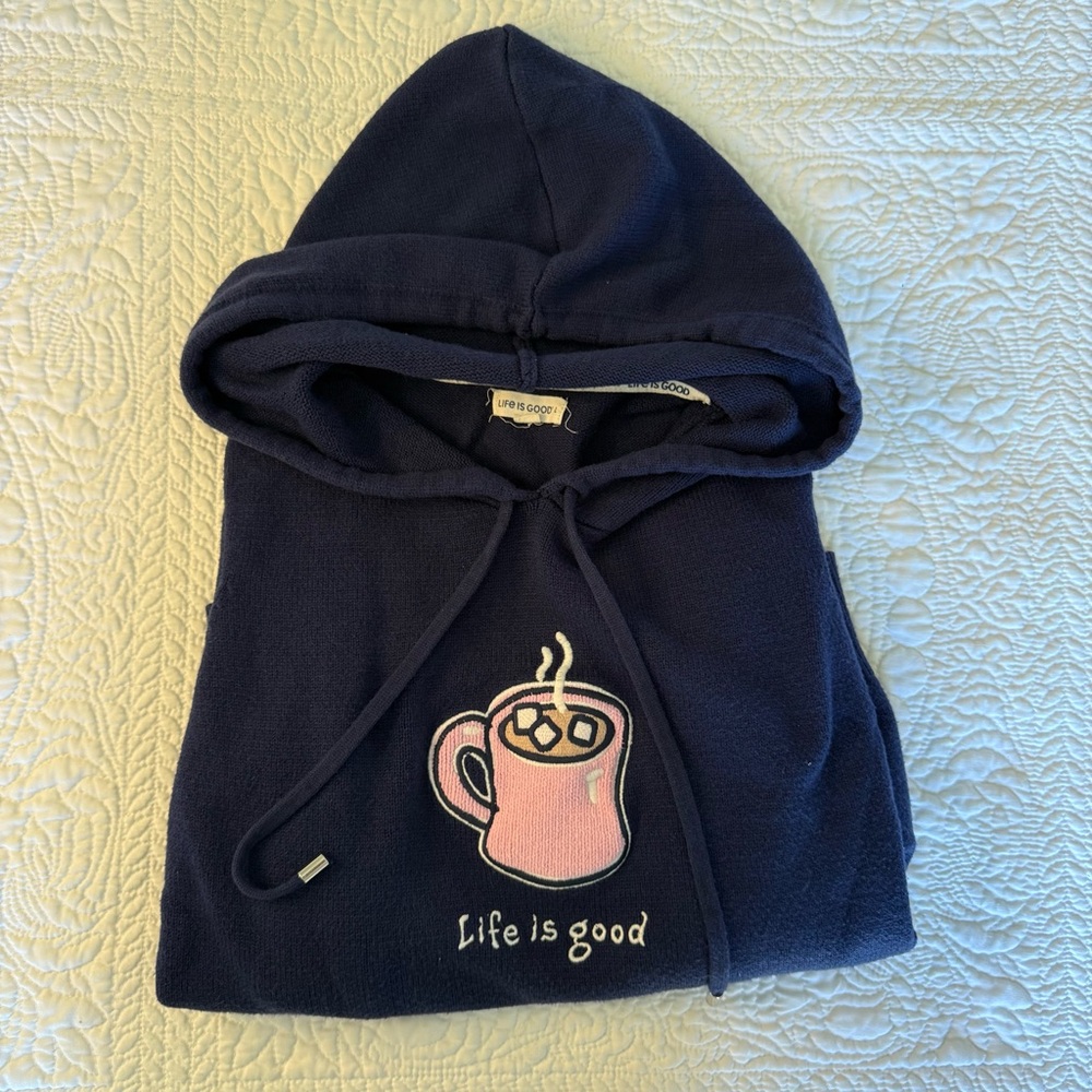 Life is Good Girls Hooded Sweatshirt